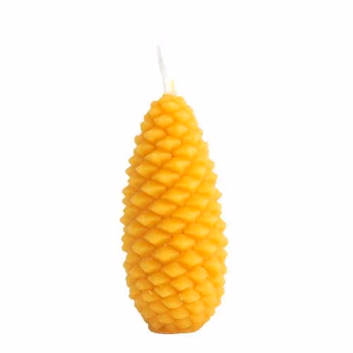 Bougie Pomme de Pin en cire d'abeille
