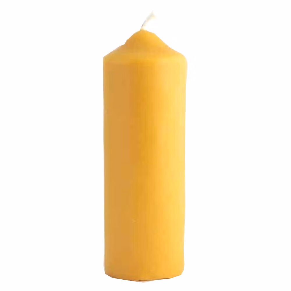 BOUGIE GRAND CIERGE ARRONDI CIRE D'ABEILLE